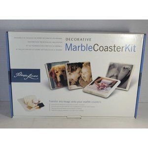 NIB Tilano Fresco Arts Marble Coaster Kit Image Photo Transfer On Coasters